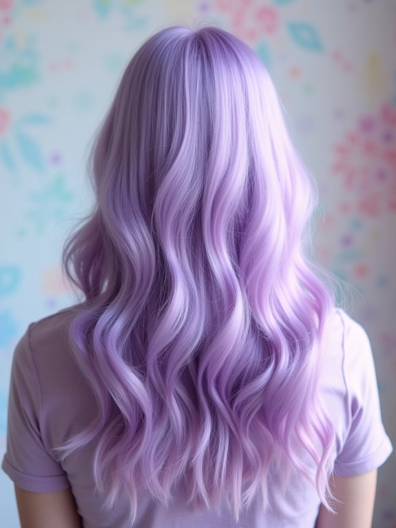 pastel purple color change