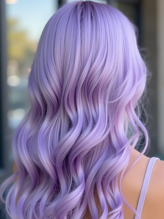 pastel purple hair care